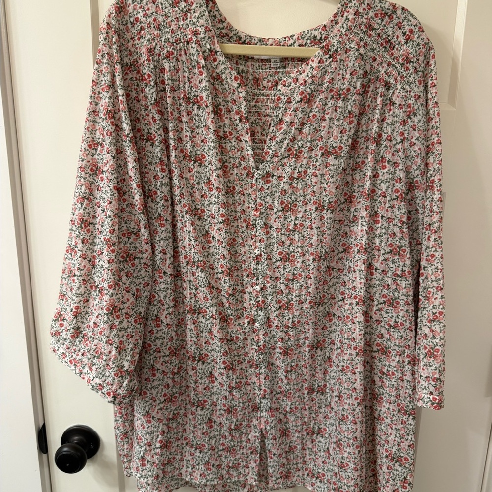 Rose & Olive Multicolor Floral Tunic